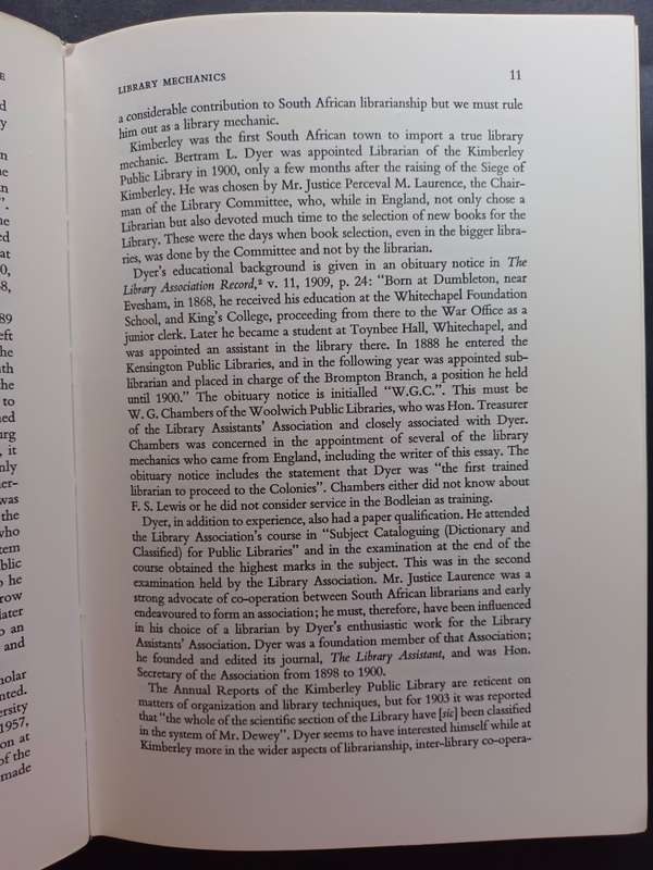 Libraries and People / Biblioteke en Mense : R. F. M. Immelman (Limited Edition)