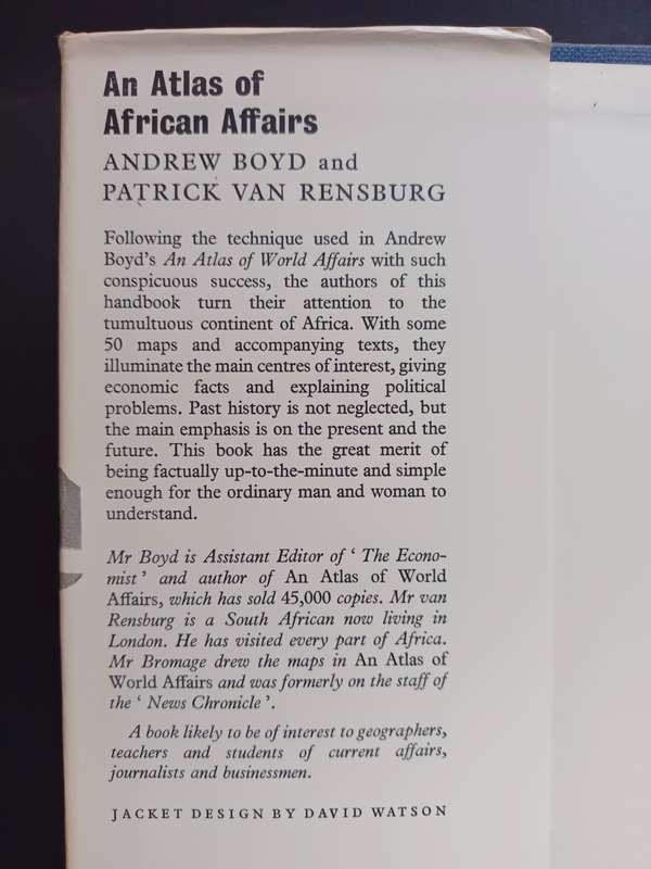 An Atlas of African Affairs / Boyd, Andrew & van Rensburg, Patrick