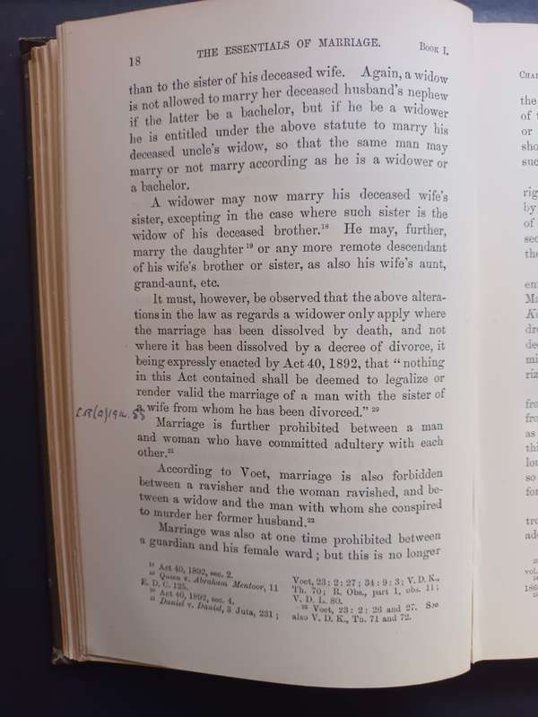 THE INSTITUTES OF CAPE LAW (Book 1 & 2) /  A. F. S. Maasdorp, B.A. London , 1903
