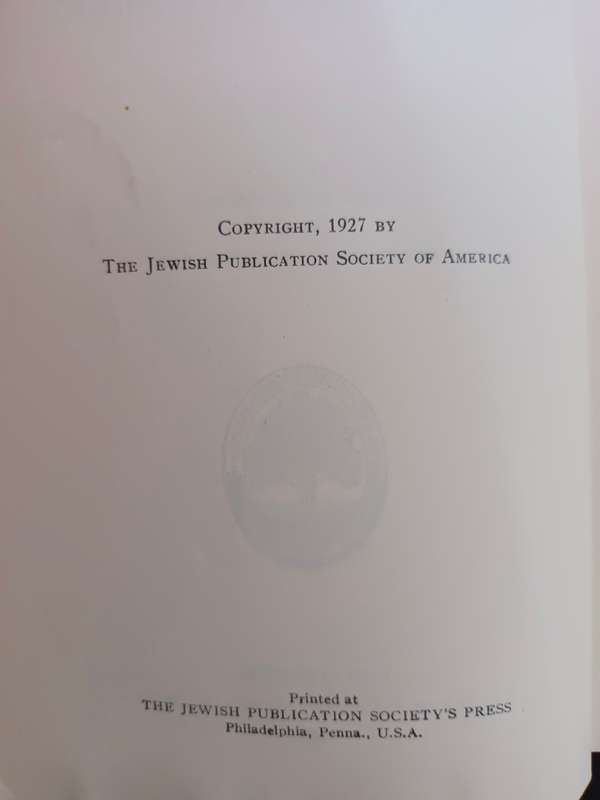 The American Jewish Year Book 5688, September 27, 1927 to September 14, 1928  Schneiderman, Harry
