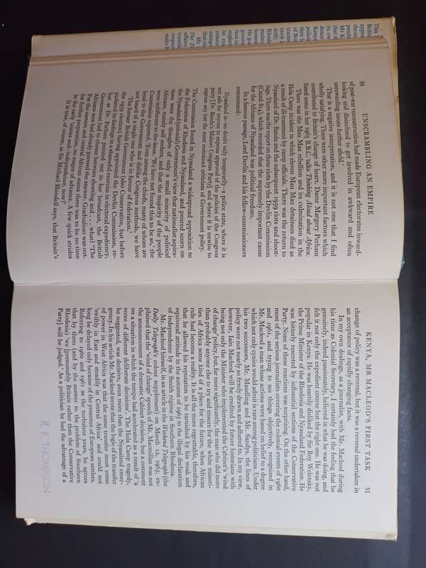 Unscrambling an Empire: A Critique of British Colonial Policy, 1956-1966. / Kirkman, W.P.