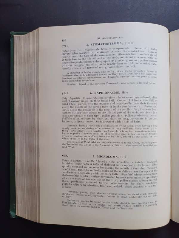 The GENERA OF SOUTH AFRICAN FLOWERING PLANTS Botanical Survey of South Africa Memoir no. 10 (1926)