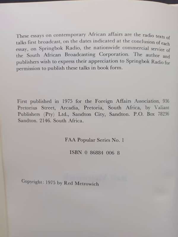 Africa Survey / Red Metrowich