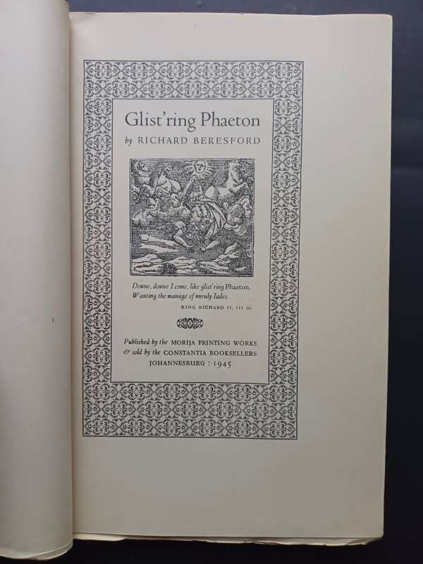 Glist`ring Phaeton / Richard Beresford (Limted copies)