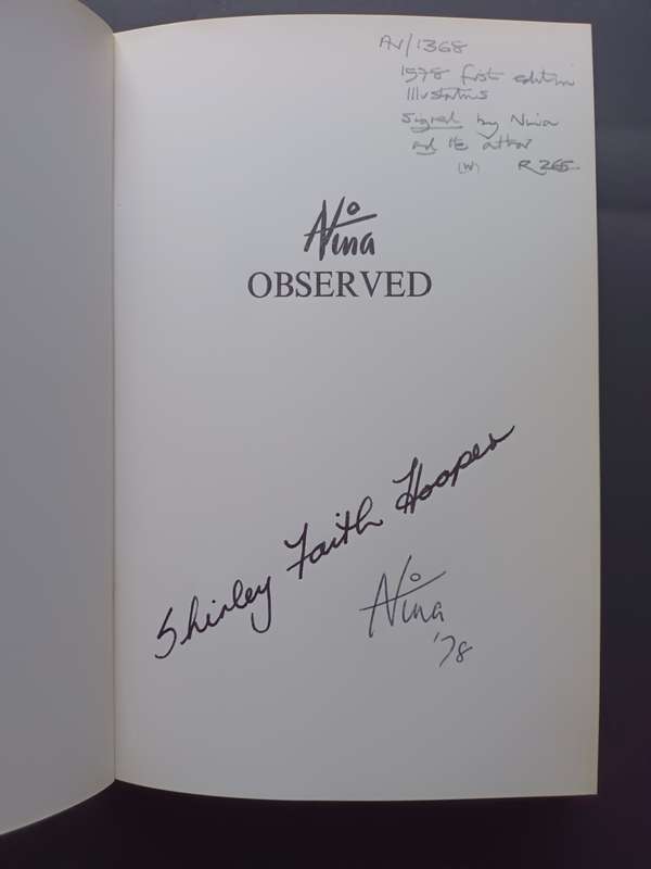 Nina Observed / Hooper, Shirley Faith :Published by Aspiral Press, 1978