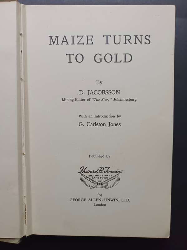 Maize Turns to Gold / D. Jacobsson