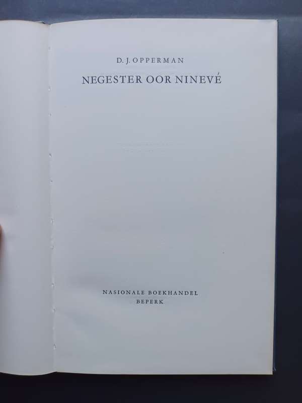 Negester oor Nineve / DJ Opperman (1967)