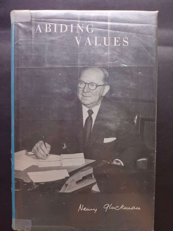 ABIDING VALUES / Henry Gluckman (Signed)