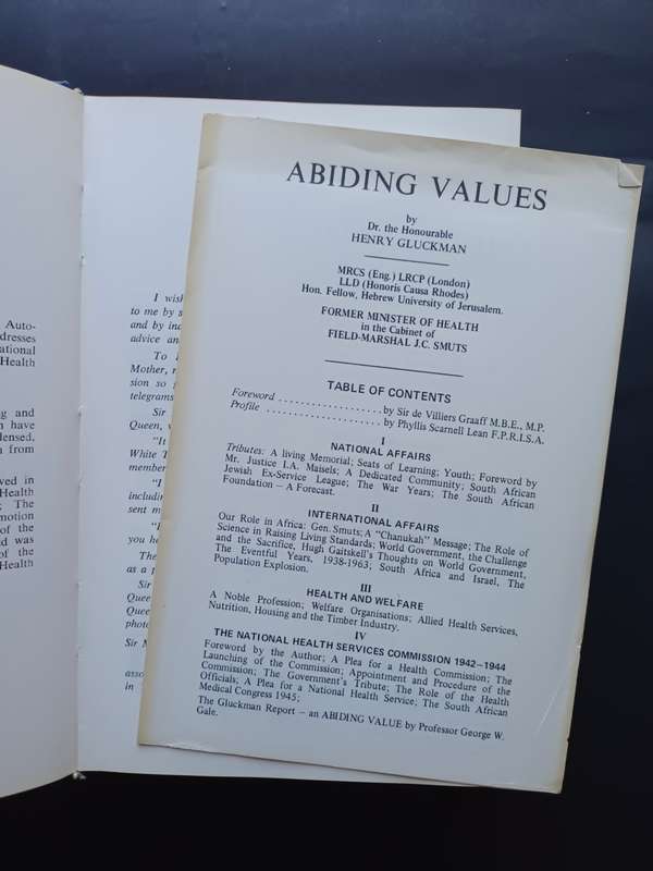 ABIDING VALUES / Henry Gluckman (Signed)