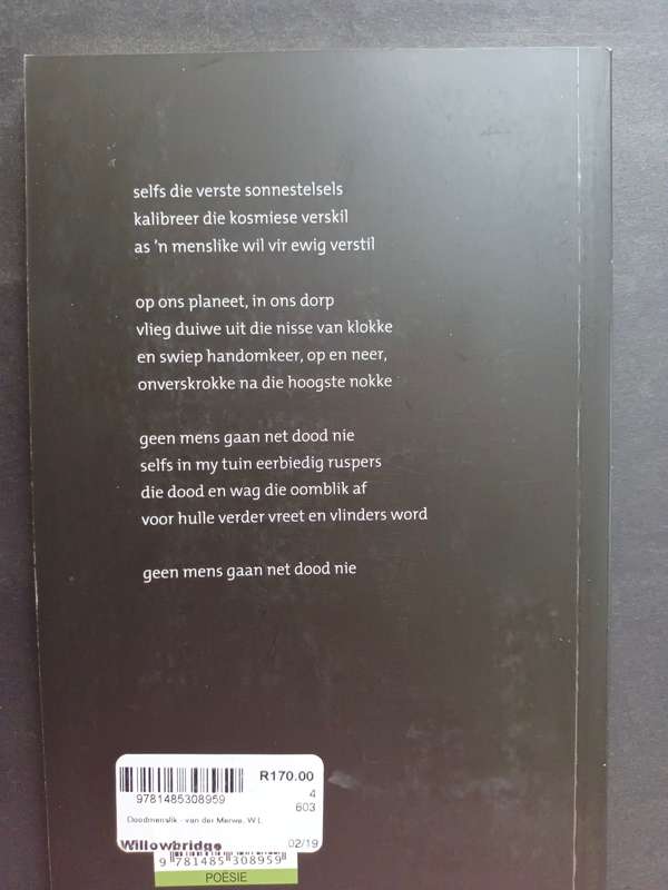 Doodmenslik / WL van der Merwe