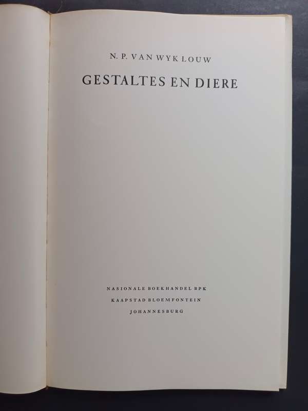 Gestaltes en Diere / N. P. van Wyk Louw