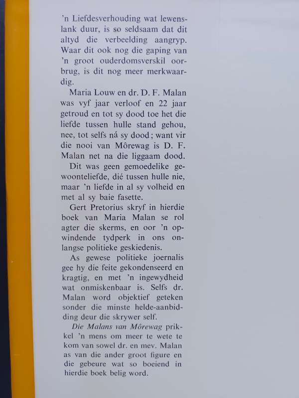 Die Malans van Morewag / Gert Pretorius