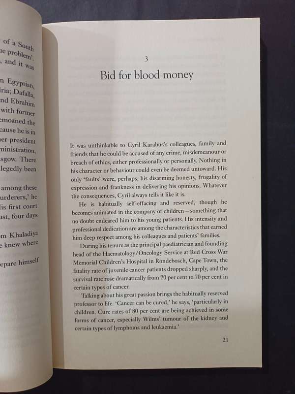 BLOOD MONEY: The Cyril Karabus story / Suzanne Belling