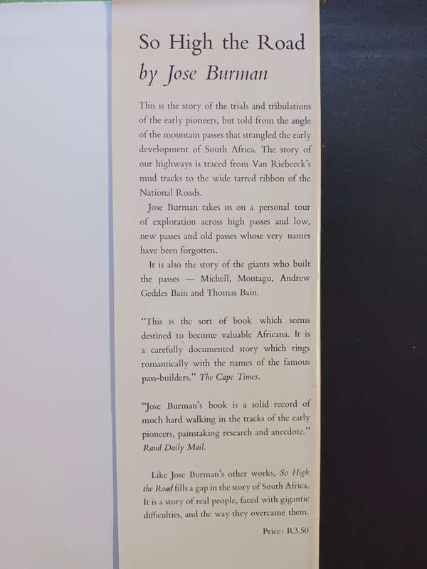 The Cape of Good Intent / Jose Burman (1st Published 1969)