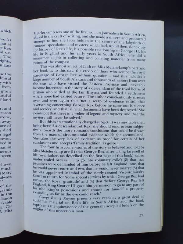 GEORGE REX: DEATH OF A LEGEND / Patricia Storrar