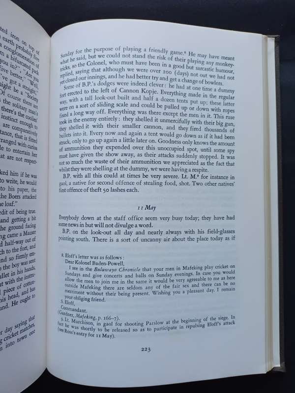 DIARY OF THE SIEGE OF MAFEKING OCTOBER 1899- MAY 1900 / 2nd Series V.R.S 11 / EDWARD ROSS