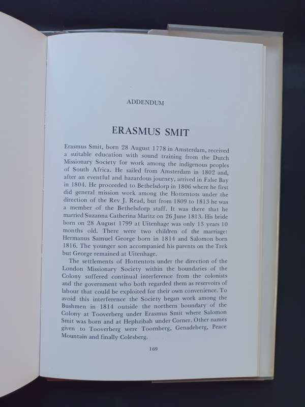 The Diary of ERASMUS SMIT: Minister to the Voortrekkers / H. F. Schoon translated by WGA Mears