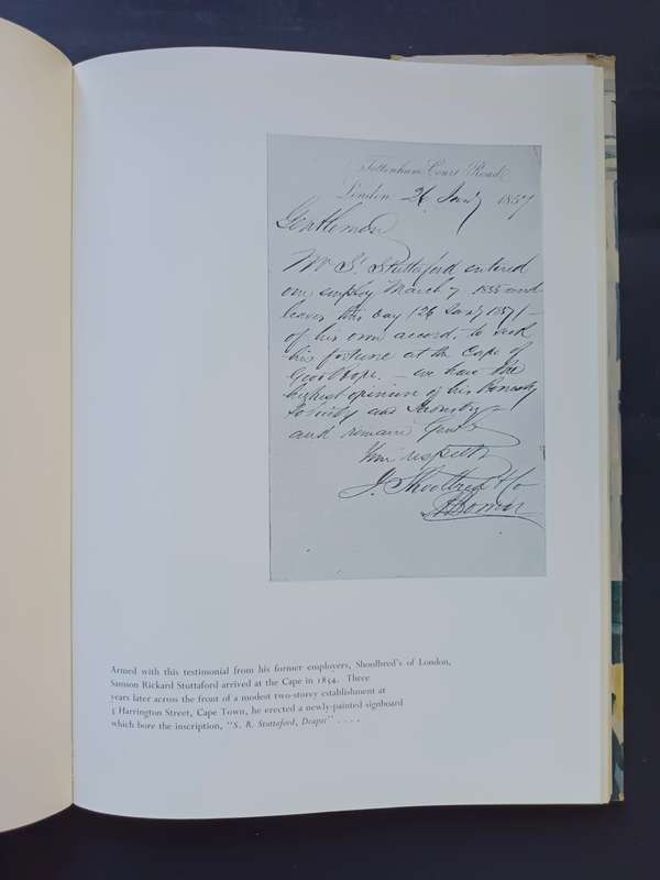 The Story of Stuttafords: Commemorating the first Centenary of Stuttafords & Company Ltd.