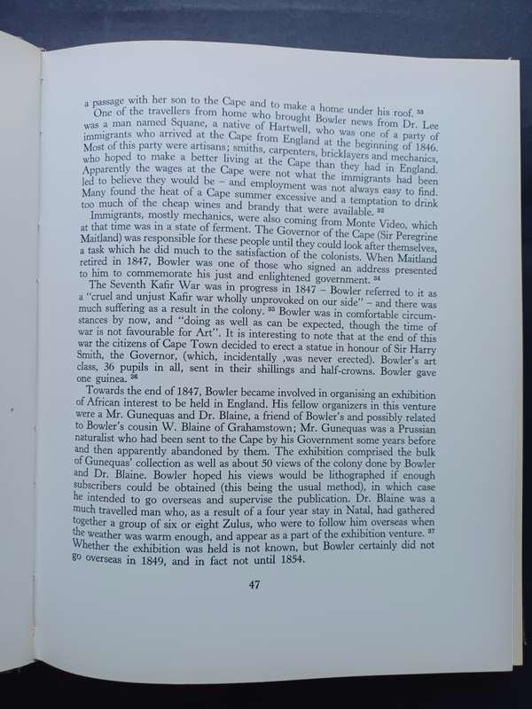 THOMAS BOWLER OF THE CAPE OF GOOD HOPE / Edna & Frank Bradlow