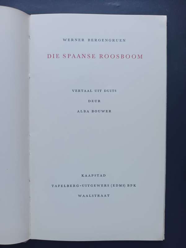 Die Spaanse Roosboom / Werner Bergengruen
