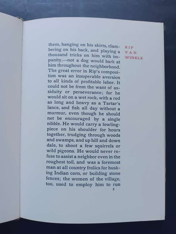 Rip Van Winkle / Washington Irving (Private Publication)