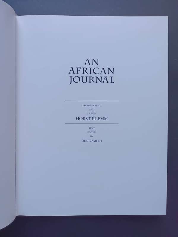 An African Journal / Horst Klemm