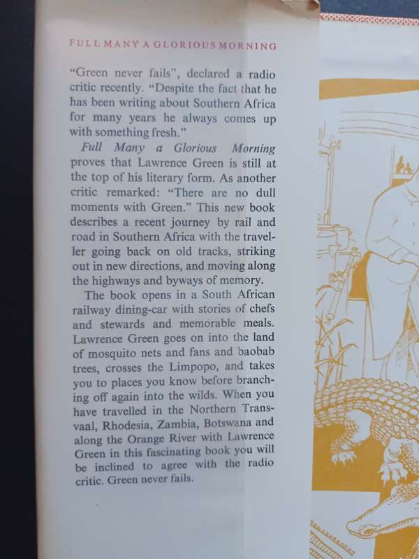 FULL MANY A GLORIOUS MORNING / Lawrence G. Green (1968)