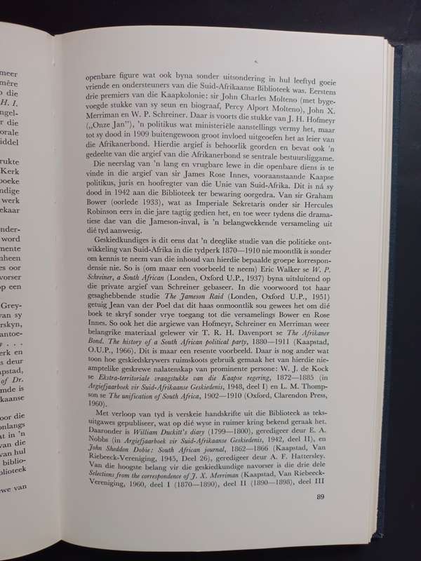 DIE SUID-AFRIKAANSE BIBLIOTEEK:THE SOUTH AFRICAN LIBRARY 1818-1968 / C. PAMA