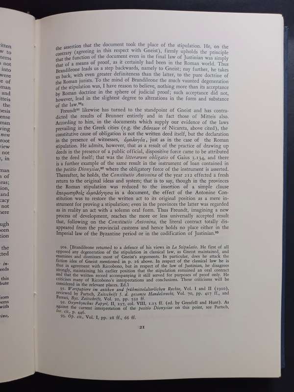 STIPULATION AND THE THEORY OF CONTRACT BY PROFESSOR SALVATORE RICCOBONO (1957)