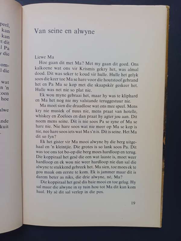 Liewe ma briewe van kleinjan / Johan van Pletzen