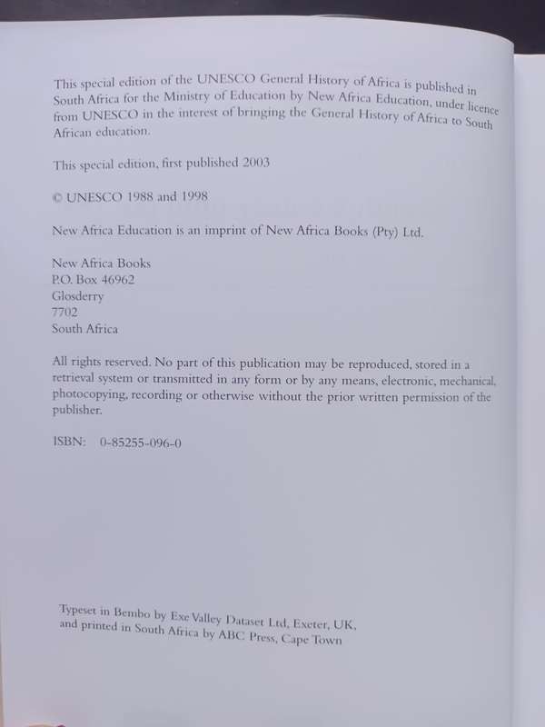 VI Africa in the Nineteenth Century until the 1880s (General History of Africa) / J. F. ADE AJAYI