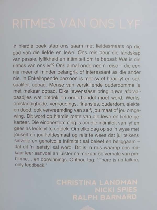 Ritmes Van Ons Lyf: op reis met intimiteit / Christina Landman & Nicki Spies & Ralph Barnard