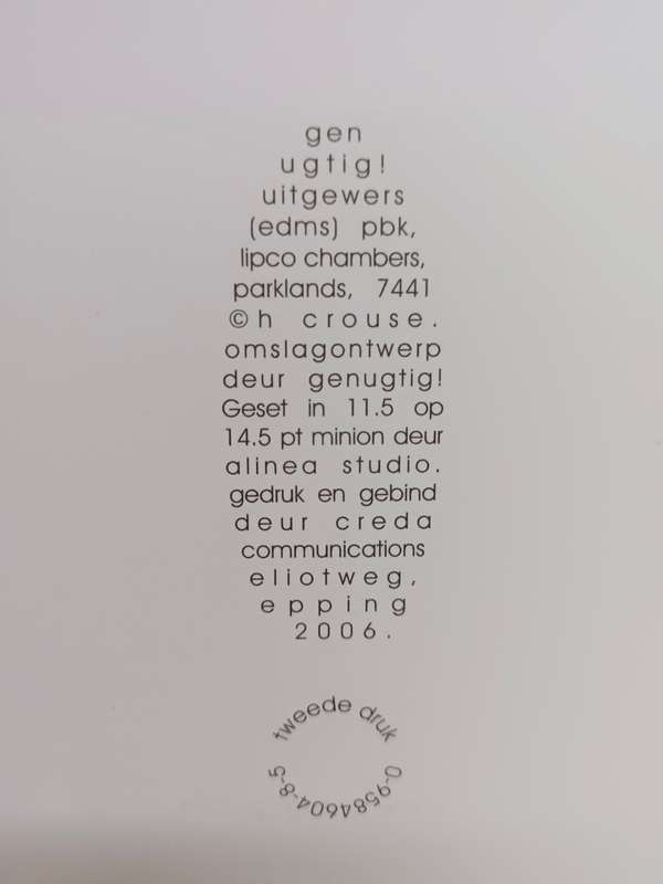 MAN OP DIE DAK / HENK CROUSE