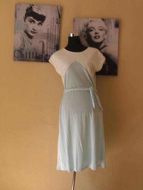 cute cotton dress sky blue by shellys (14) sizes may differ to today's sizing