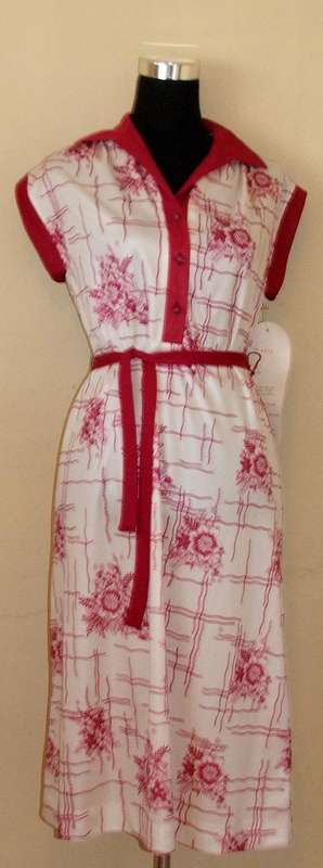 beautiful maroon white carlo summer dress(12)
