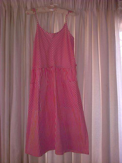 gorgeous summer pink dress with pockets m-l