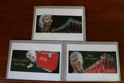 3 x Coca-Cola Postcards - SEALED