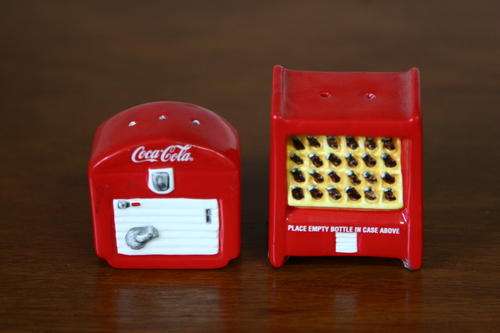 Coca-Cola (Coke) salt/pepper shakers