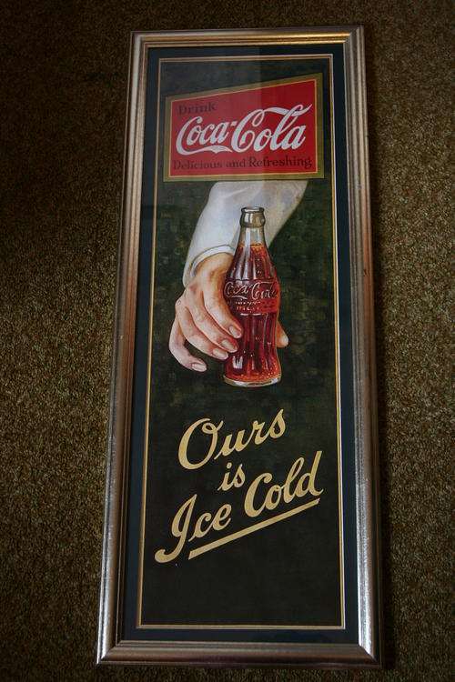 Coca-Cola (Coke) large framed poster