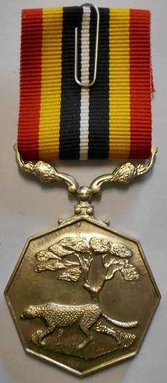 Full Size Southern Africa Medal Uniface Susp Short Grass Crisp Detail Matte Nr @ Back In Box
