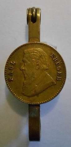 Paul Kruger  Brass Tie Pin / Brooch Length: 37mm Size of Medallion: 16,5mm  See Description