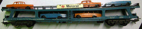 Lima HO Gauge 4 Axle English Wagon Automobiles Transport Lima Model Number 9053 Damaged: See Details