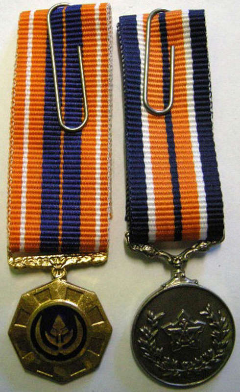 Miniature Pair Pro Patria Medal + General Service Medal (Bought as pair with item 6022)