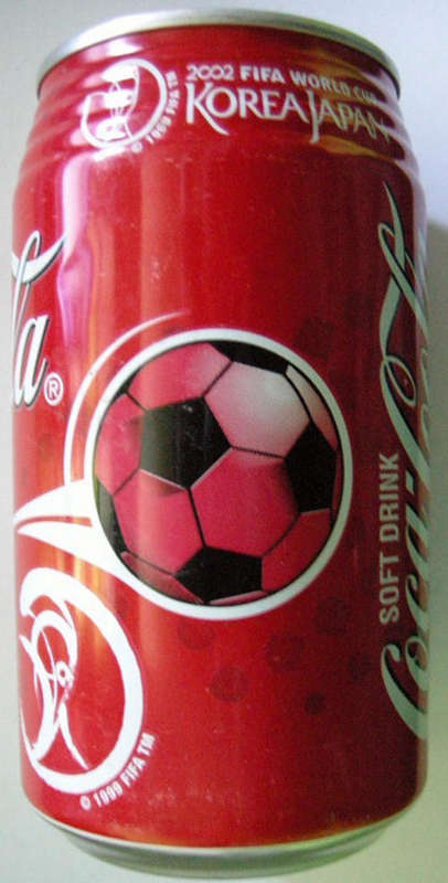 Coke Can Empty 2002 FIFA World Cup Korea Japan Canned by Namibia Beverages 340ml (Sticker as bought)