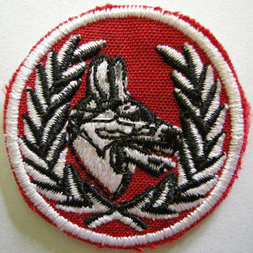 12 SAI Dog Handler Instructor Proficiency Breast Badge Embroidered on Material 31mm x 36mm