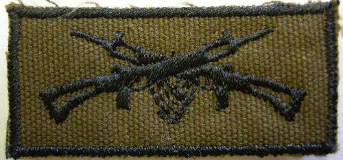 SWA Territorial Force First Class Shottist Breast Badge Embroidered