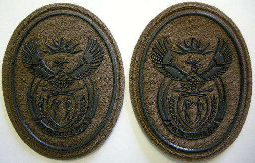 SANDF Sergeant-Major Rank Insignia Pair Rubberised