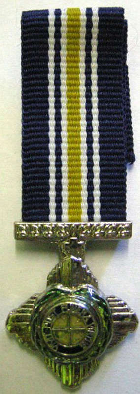 Miniature SA Police Cross for Bravery 1963