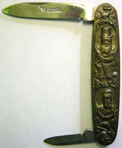 Kruger & De Wet Knife Eendracht Maakt Macht Transvaal Orange-Freist. Okapi Made in Germany