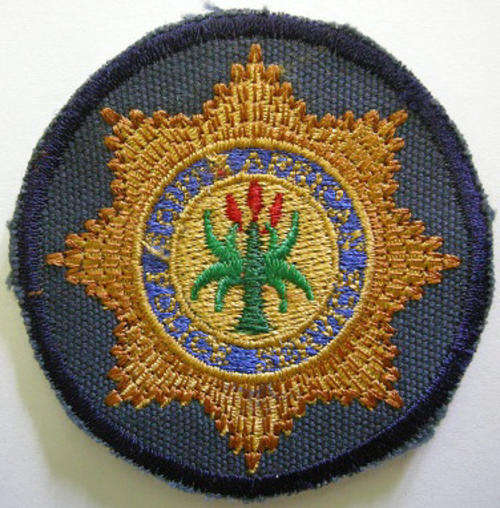 South African Police Service Badge Embroidered on Material 57mm